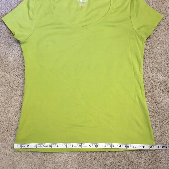 Made in Canada Ellen Tracy Pima Cotton Lush Lime Tee - Picture 11 of 13